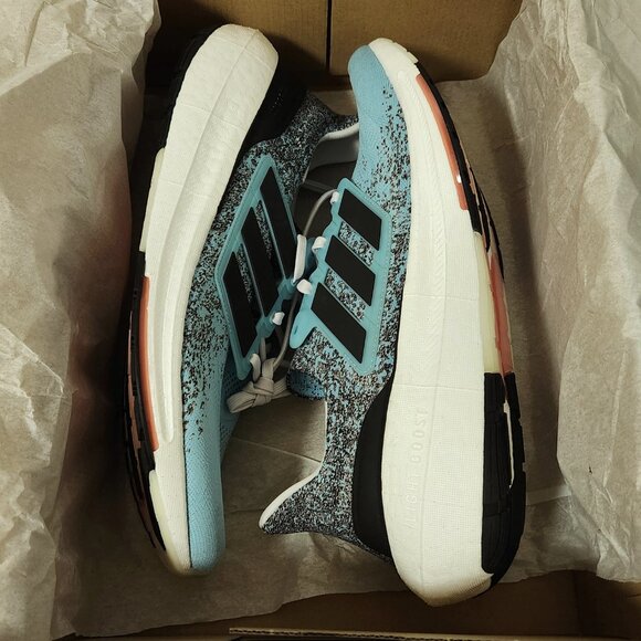 Adidas Men's Size 17 Ultraboost Light Ultra Boost Blue Aqua Running Sneakers NIB - Picture 7 of 8